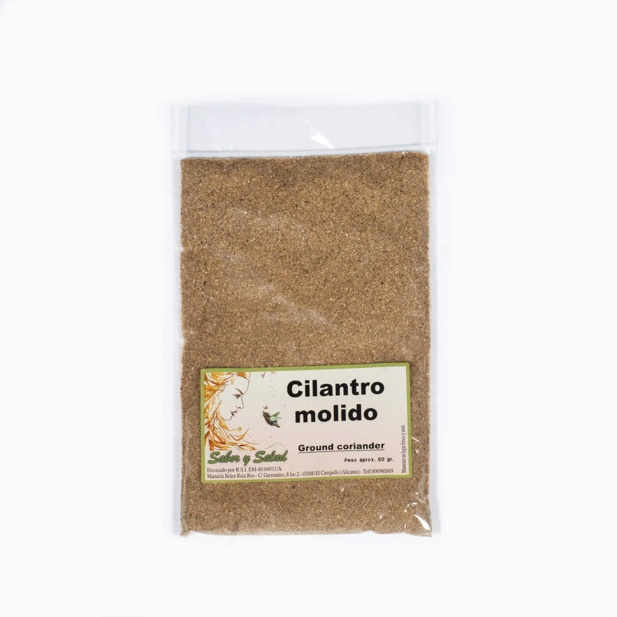 Cilantro molido
